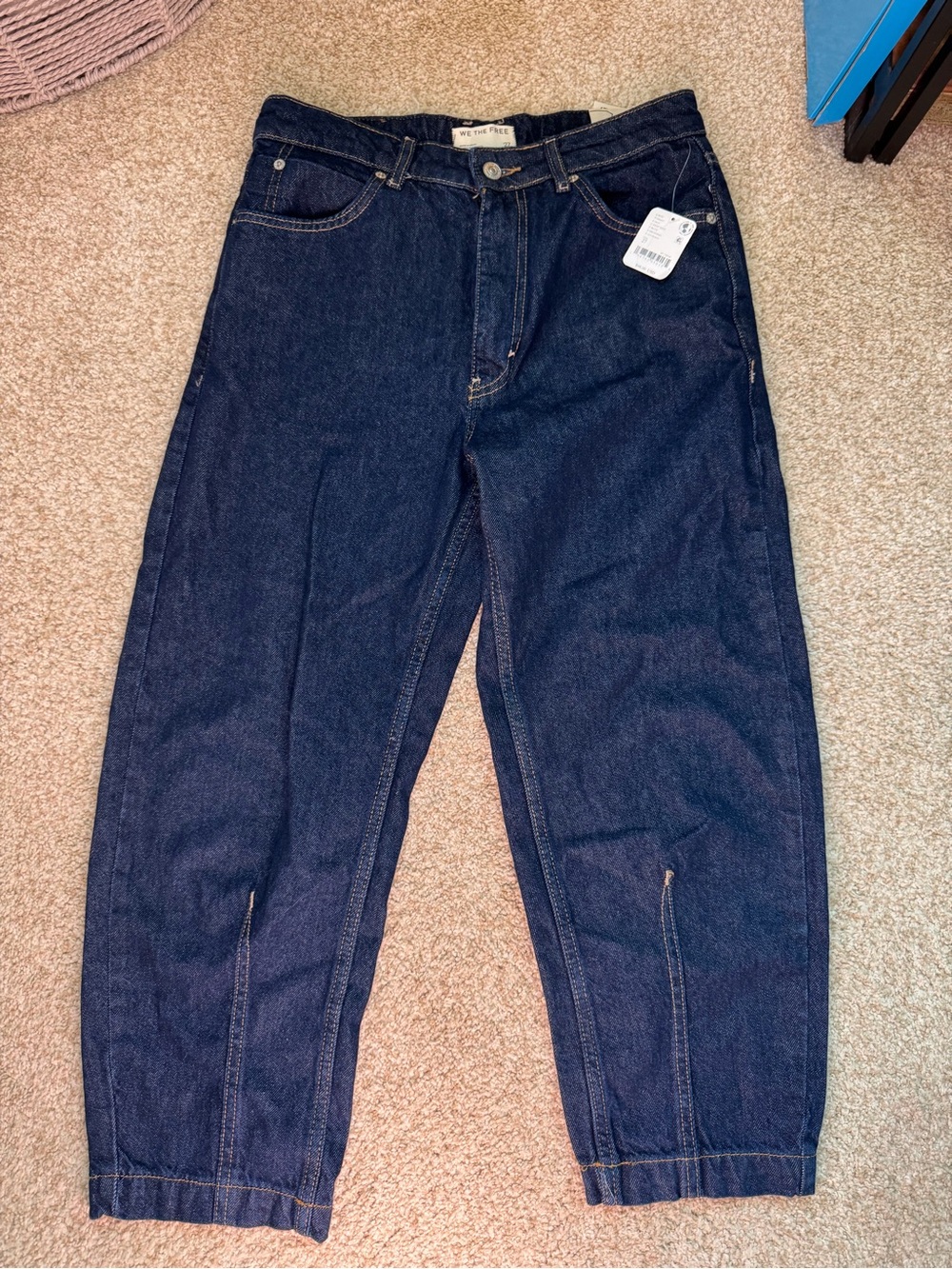 We The Free  Backstage Relaxed Dark Blue Denim Jeans